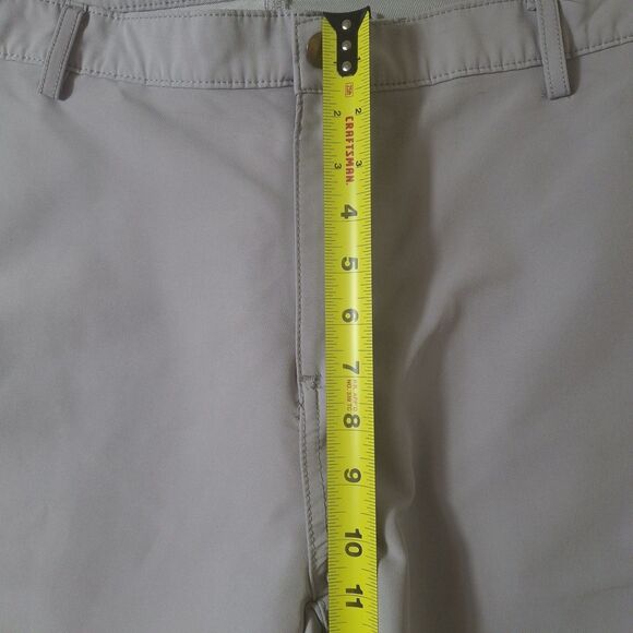 Nomad Slim Fit Stretch Khaki Pants Men 38x32 Light Gray Chino Casual Lightweight - Picture 3 of 11